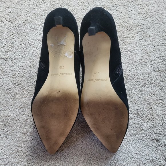 Fayla Black Suede Booties - Picture 5 of 9